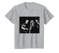 Les Beatles Paul McCartney John Lennon George Harrison T-Shirt, Enfant, Gris Chiné, 8 Ans