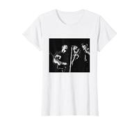 Les Beatles Paul McCartney John Lennon George Harrison T-Shirt, Femme, Blanc, S