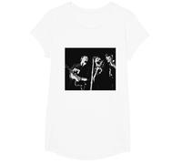 Les Beatles Paul McCartney John Lennon George Harrison T-Shirt, Fille, Blanc, L