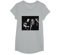 Les Beatles Paul McCartney John Lennon George Harrison T-Shirt, Fille, Gris Chiné, L