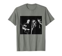 Les Beatles Paul McCartney John Lennon George Harrison T-Shirt, Homme, Vert Kaki chiné, XL