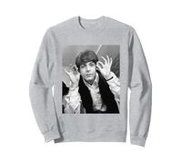 Les Beatles Paul McCartney Une Dure journée et Nuit Tussauds 1964 Sweatshirt, Unisexe pour Adultes, Gris Chiné, XL