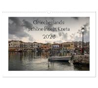 Les belles îles de Grèce, Crète, Version française (Calendrier mural 2026 DIN A3 portrait), Calendrier CALVENDO mensuel