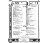 Les Berceaux Op.23 No.1 / Recueil
