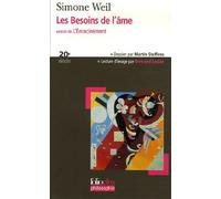 Les Besoins de L'ame: Extrait de L'Enracinement (Folio Plus Philosophie) (French Edition) by Simone Weil(2007-03-01)