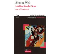 Les Besoins de l'âme Tome 1 - Simone Weil - Gallimard - Poche - Essai