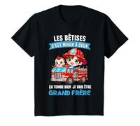 Les Betises C'est Mieux A Deux Ca Tombe Bien Grand Frère T-Shirt