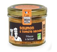 LES BIO DU BOCAL-Mousse au saumon & tomates séchées en verrine de 90 g