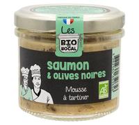 LES BIO DU BOCAL-Mousse saumon et olives noires bio Ducs de Gascogne - 90 g