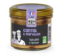 LES BIO DU BOCAL-Tartinable au cantal & myrtilles en verrine de 90 g