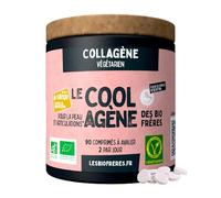 Les Bio Frères - Collagène Végétarien Naturel - Acide Hyaluronique - Beauté Peau Cheveux Ongles - Anti-Âge & Élasticité (90 Comprimés, Cure 45 Jours)