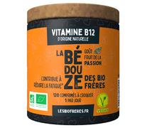 Les Bio Frères - Vitamine B12 Bio Végane d’Origine Naturelle - Énergie, Vitalité & Réduction de la Fatigue - Système Nerveux & Immunitaire - Cure 4 Mois (120 Comprimés) (Passion)