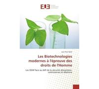 Les Biotechnologies modernes à l'épreuve des droits de l'Homme - Jean-Paul Sikeli - Universitaires Europeennes - broché - Livre