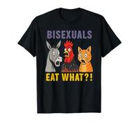 Les bisexuels mangent ce Que Le Poulet et Le Chat âne T-Shirt Graphique avec Valeur