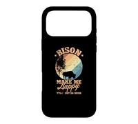 Les Bisons Font de Mon Environnement Un Animal Heureux Coque pour iPhone 17 Pro Max