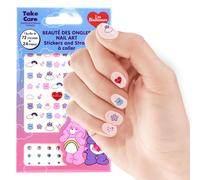 Les Bisounours Autocollants pour ongles - Motif licorne - Cadeaux pour filles et enfants - Cadeaux d'anniversaire - Décoration d'ongles
