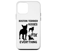 Les Bisous de Boston Terrier réparent Tout Maman de Boston Coque pour iPhone 12 Mini
