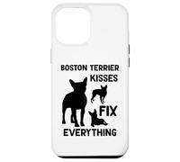 Les Bisous de Boston Terrier réparent Tout Maman de Boston Coque pour iPhone 12 Pro Max