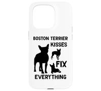 Les Bisous de Boston Terrier réparent Tout Maman de Boston Coque pour iPhone 15 Pro