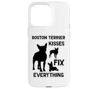 Les Bisous de Boston Terrier réparent Tout Maman de Boston Coque pour iPhone 15 Pro Max