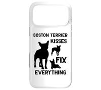 Les Bisous de Boston Terrier réparent Tout Maman de Boston Coque pour iPhone 17 Pro Max