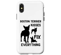 Les Bisous de Boston Terrier réparent Tout Maman de Boston Coque pour iPhone X/XS