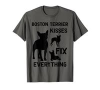 Les Bisous de Boston Terrier réparent Tout Maman de Boston T-Shirt
