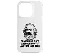 Les blagues communistes ne sont drôles Que si Tout Le Monde obtient Karl Marx Meme Coque pour iPhone 14 Pro