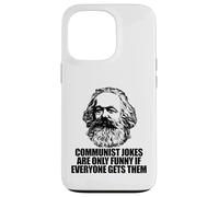 Les blagues communistes ne sont drôles Que si Tout Le Monde obtient Karl Marx Meme Coque pour iPhone 13 Pro