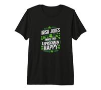 Les blagues irlandaises de la Saint-Patrick rendent ce lechaun Heureux T-Shirt Haut de Gamme