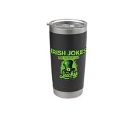 Les blagues irlandaises de la Saint-Patrick rendent la chance au quotidien Gobelet isotherme en acier inoxydable double paroi
