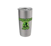 Les blagues irlandaises de la Saint-Patrick rendent la chance au quotidien Gobelet isotherme en acier inoxydable double paroi