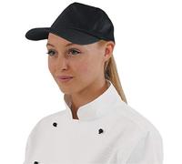 Les Blancs Chefs Apparel A219 filtre les blancs Casquette de baseball, Noir