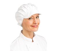 Les Blancs Chefs Apparel B255 à visière Chapeau, Blanc