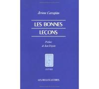 Les Bonnes Leçons - Jérôme Carcopino - Belles Lettres - broché - Livre