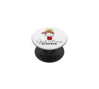 Les Bonnes Mamans Disent de Mauvais Mots drôle fête des mères Blonde PopSockets PopGrip Adhésif