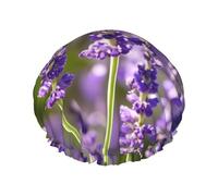 Les bonnets de douche en forme de fleur de lavande avec une double couche maintiennent bien vos cheveux, que ce soit pendant la douche ou le bain.
