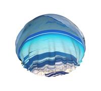 Les bonnets de douche Tahiti Beaches avec une double couche de soutiennent bien vos cheveux, que ce soit pendant la douche ou le bain.