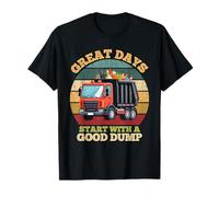 Les bons jours commencent avec un bon chauffeur de camion à ordures T-Shirt