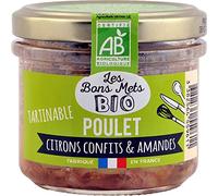 Les Bons Mets Bio Tartinable de poulet citrons confits & amandes