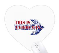 Les bons représentent une direction symbolique. Jeux de tapis de souris en forme de coeur