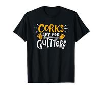 Les Bouchons en liège sont destinés à la dégustation des Caves à Boire du vin T-Shirt