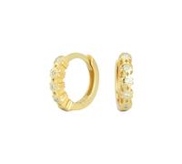 Les boucles d'oreilles en argent 925 incrusté de diamants colorés sont simples et simples pour les femmes européennes et américaines., Métal