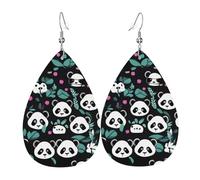 Les boucles d'oreilles panda en cuir en forme de goutte sont un accessoire luxueux et tendance adapté aux femmes, mettant en valeur le charme individuel.