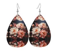 Les boucles d'oreilles pivoines blanches brillantes en forme de goutte sont un accessoire luxueux et tendance adapté aux femmes, mettant en valeur le charme individuel.