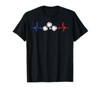 les boules battement du cœur Boccia Boule Pétanque Drôle T-Shirt