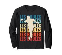 Les Boules Pétanque bouliste Boulot Boule garçon Homme Retro Manche Longue