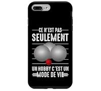 Les Boules Pétanque C'est Un Mode de Vie bouliste Boulot Coque pour iPhone 7 Plus/8 Plus