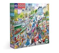 Les Bouquinistes de Paris - Puzzle adulte 1000 pièces En Carton - Puzzle Sur Les Bouquinistes De Paris - Dimensions 58,5 x 58,5 cm