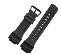 Les bracelets de montre en silicone sont compatibles avec les modèles AQ S810w 800W 735H TRT 110H AEQ 110w AE 1000W W 735H SGW 300H MRW 200H F 180WH(Black-Black)